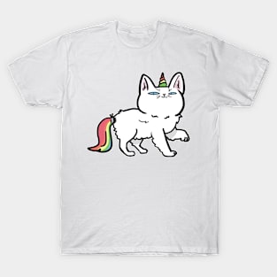 Unicorn cat kitten caticorn who wants to be super cool T-Shirt